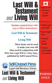 Last Will &amp; Testament and Living Will (paper forms)