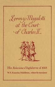 Lorenzo Magalotti at the Court of Charles II