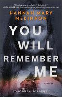 Book Cover You Will Remember Me